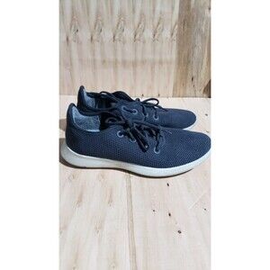 Allbirds Womens Tree Runners Sneaker Shoes Size 11 Navy White Cushioned Lace Up